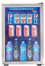 Load image into Gallery viewer, Danby DBC026A1BSSDB-SD 2.6 cu. ft. Free-Standing Beverage Center in Stainless Steel - Blemished
