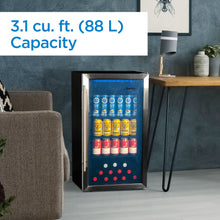 Load image into Gallery viewer, Danby DBC117A2BSSDD-RF 3.1 cu. ft. Free-Standing Beverage Center in Stainless Steel - Refurbished

