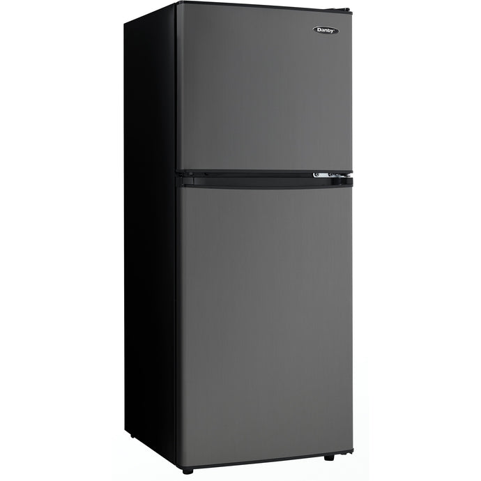 DCR047A1BBSL - Danby 4.7 CF Two Door Refrigerator Blk SS Look - Danby Appliances