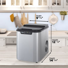Load image into Gallery viewer, Danby DIM2500SSDB 2 lb Stainless Steel Compact Ice Maker
