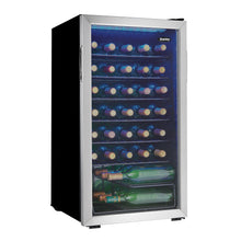 Load image into Gallery viewer, Danby DWC036A1BSSDB-RF 36 Bottle Free-Standing Wine Cooler in Stainless Steel - Refurbished
